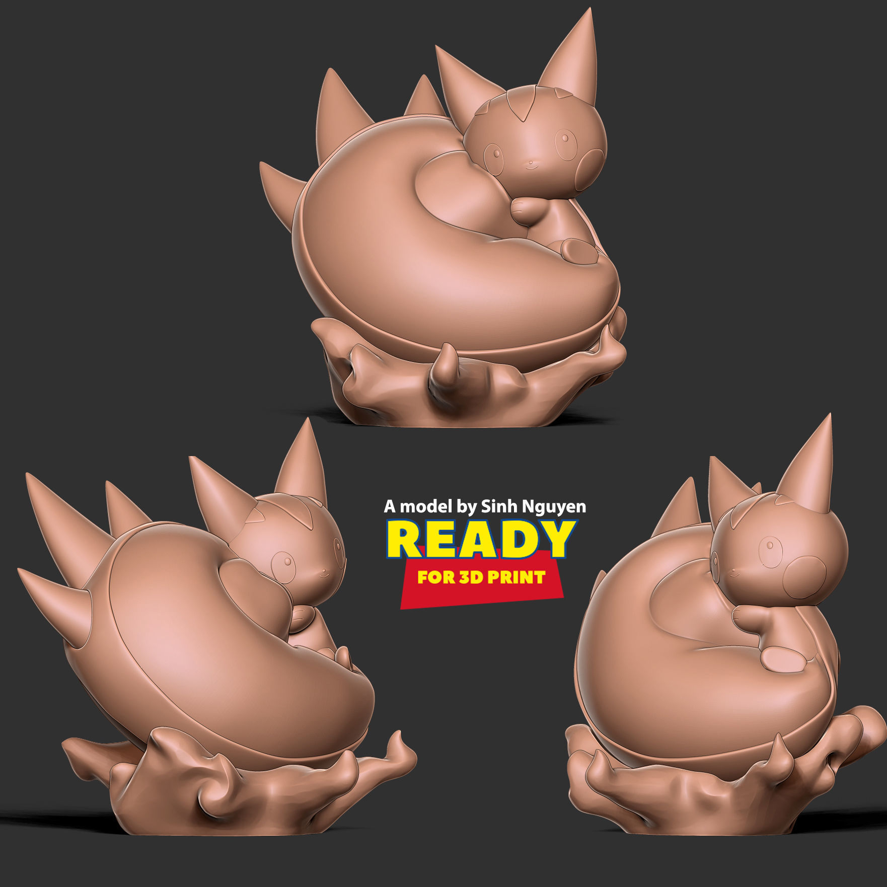 Pachirisu - Pokemon Fanart 3D print model_3
