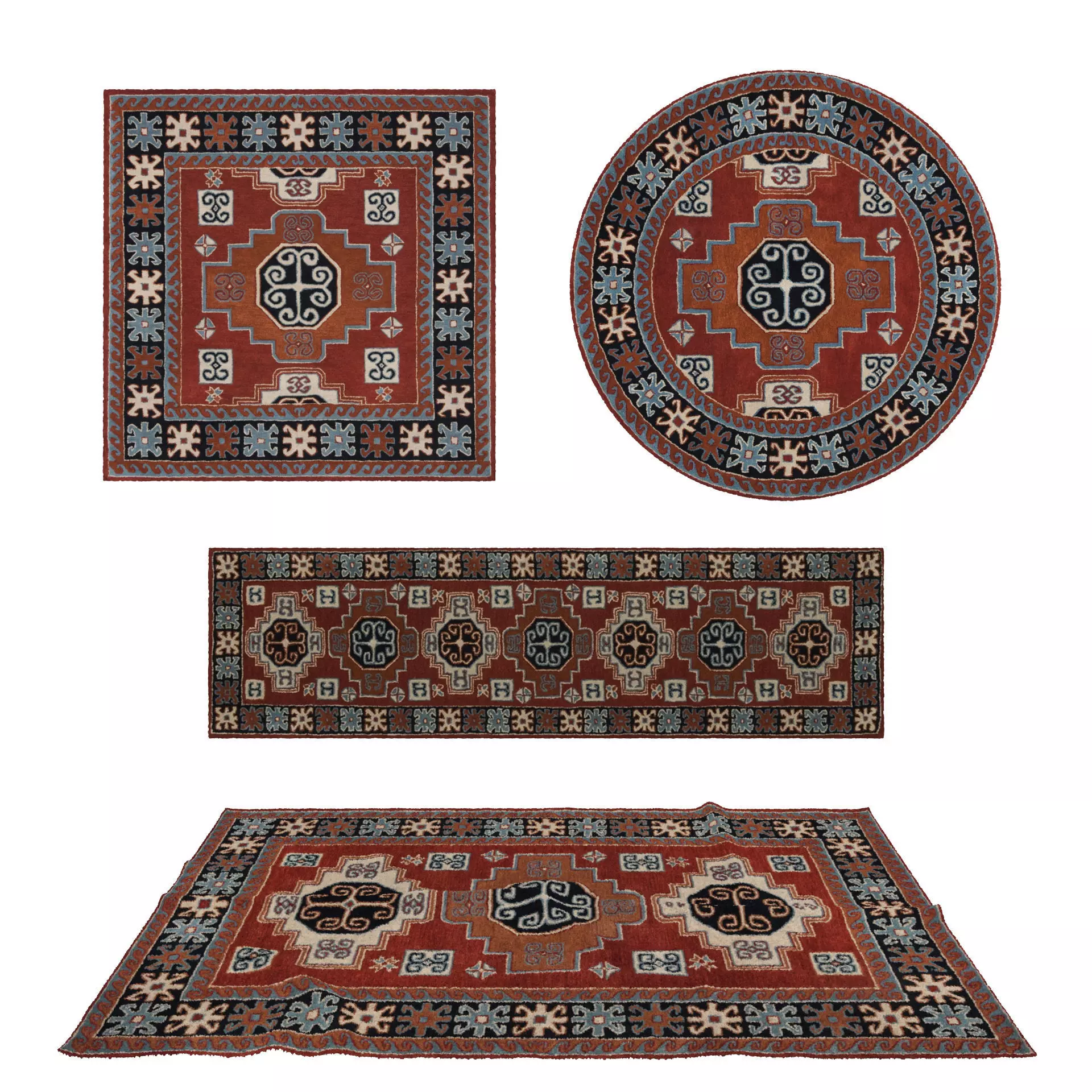 Rugs No 839 Low-poly 3D model_0