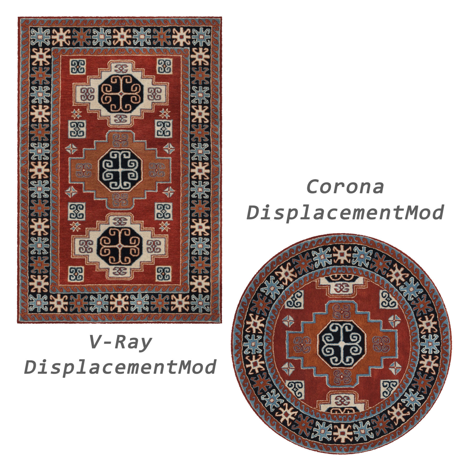 Rugs No 839 Low-poly 3D model_2