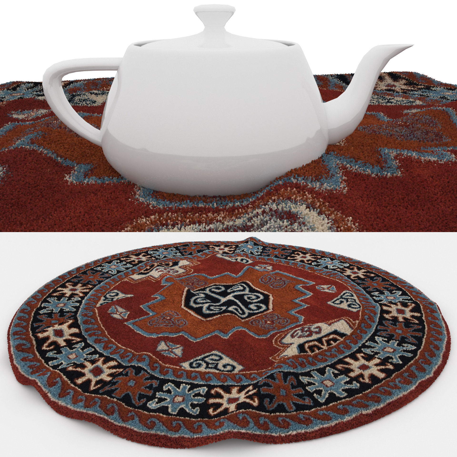 Rugs No 839 Low-poly 3D model_1