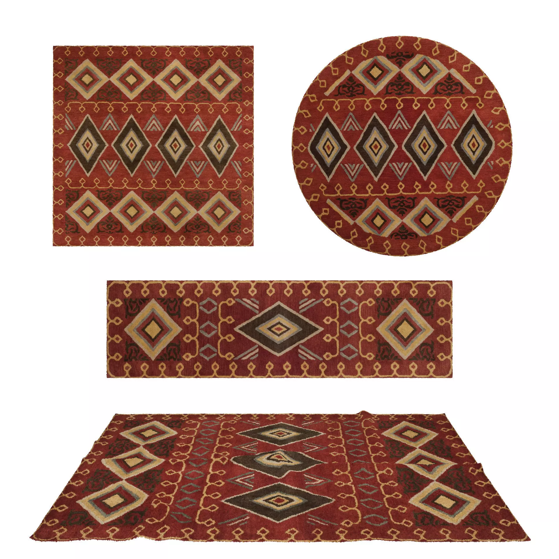 Rugs No 840 Low-poly 3D model