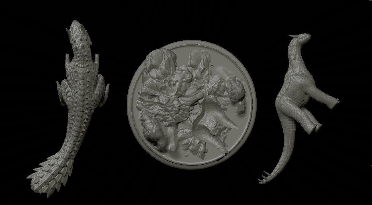 The Dread jaw Grimmsaurs 3D Printing Model 3D print model_7