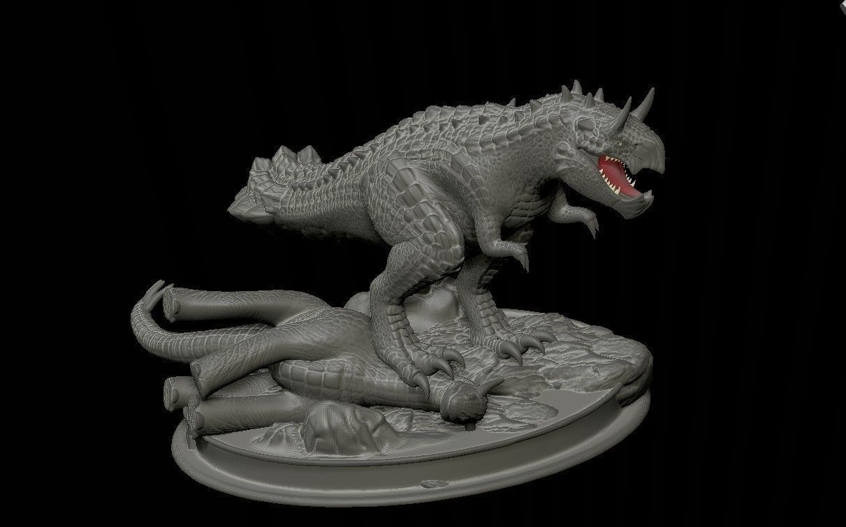 The Dread jaw Grimmsaurs 3D Printing Model 3D print model_2