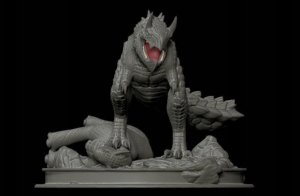 The Dread jaw Grimmsaurs 3D Printing Model 3D print model_3