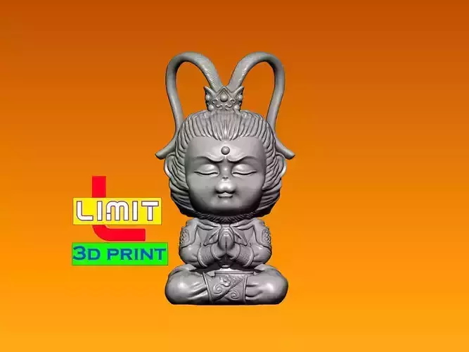 Sun WUKONG baby - 3d print - 3d model - CNC wood