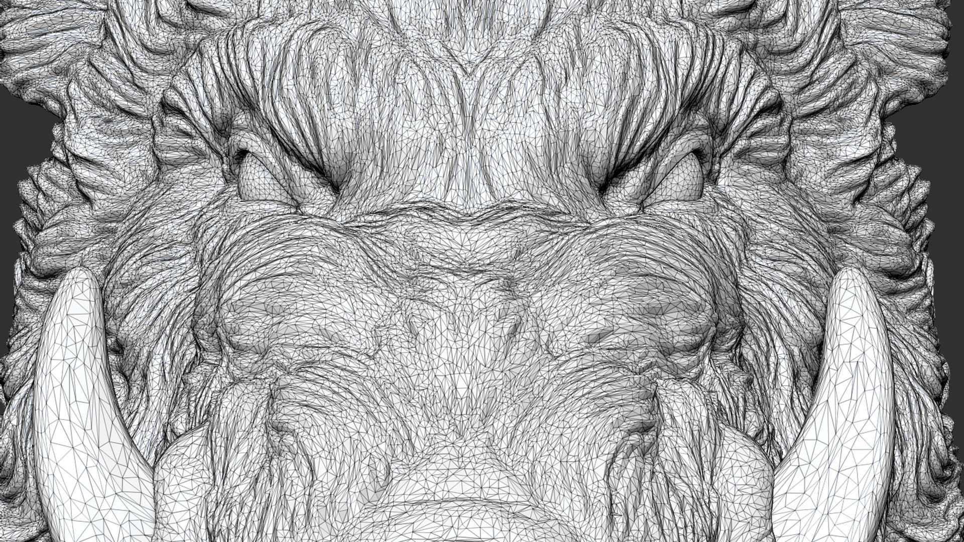 Wild boar hog 3D print model_22