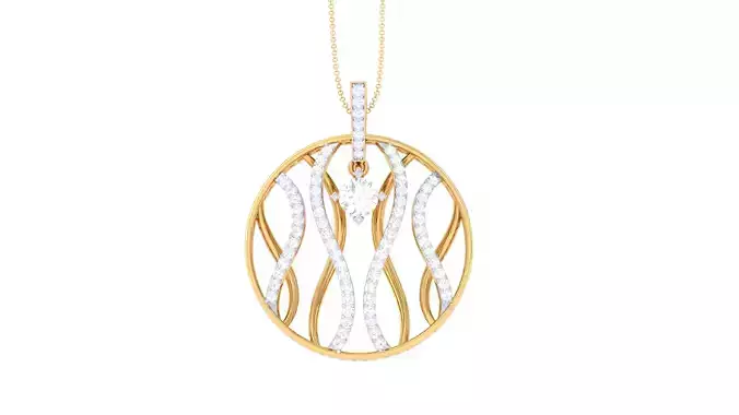 Women Pendant 3dm STL OBJ FBX Renders Details