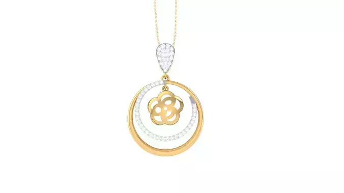 Women Pendant 3dm STL OBJ FBX Renders Details