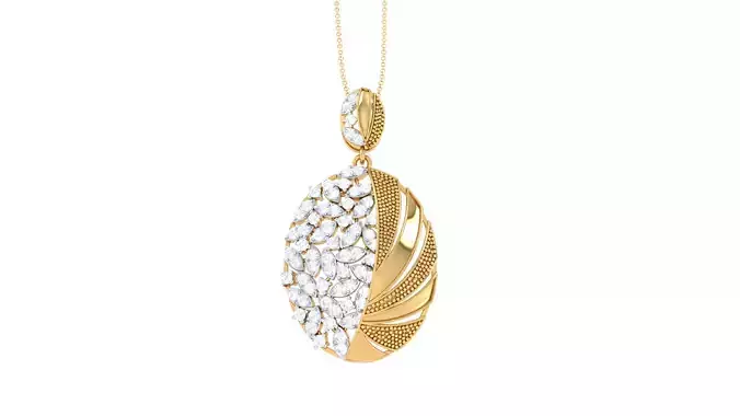 Women Pendant 3dm STL OBJ FBX Renders Details