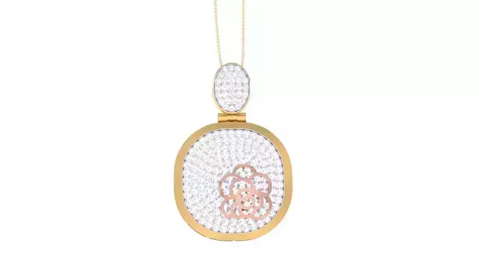 Women Pendant 3dm STL OBJ FBX Renders Details