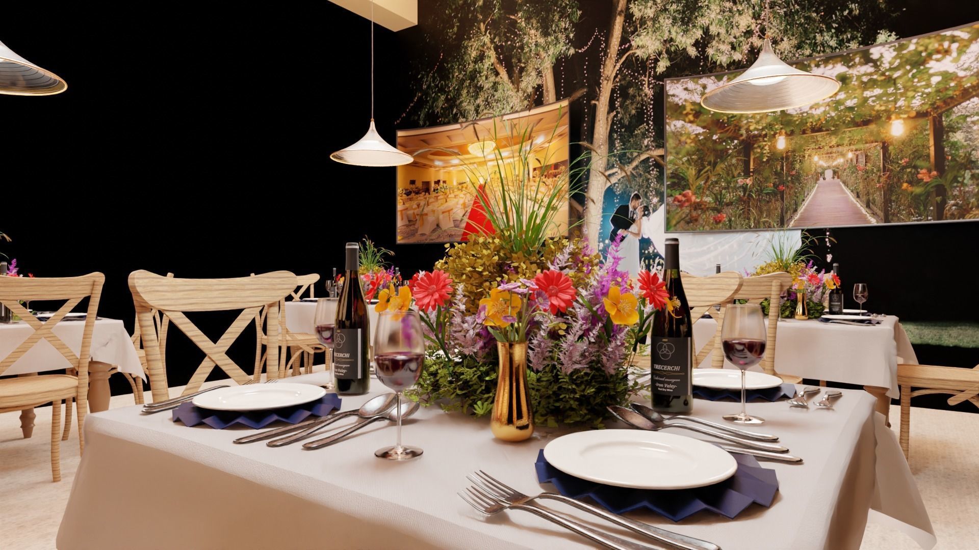 Exhibition hotel stall 3D model_3