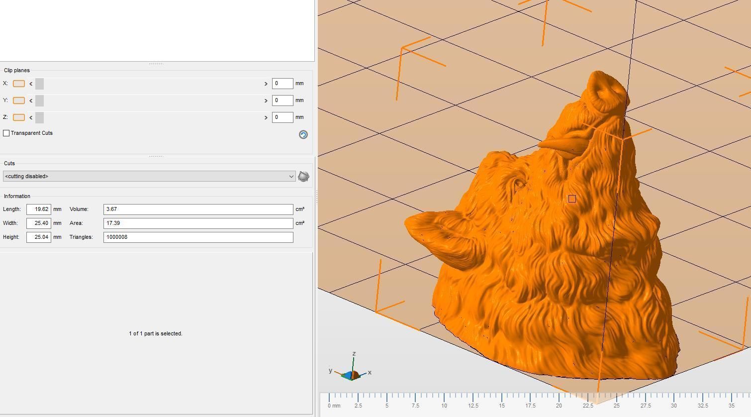 Wild boar head 3D print model_16