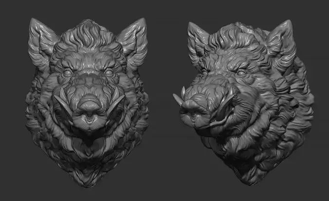 Boar hog 3D print model