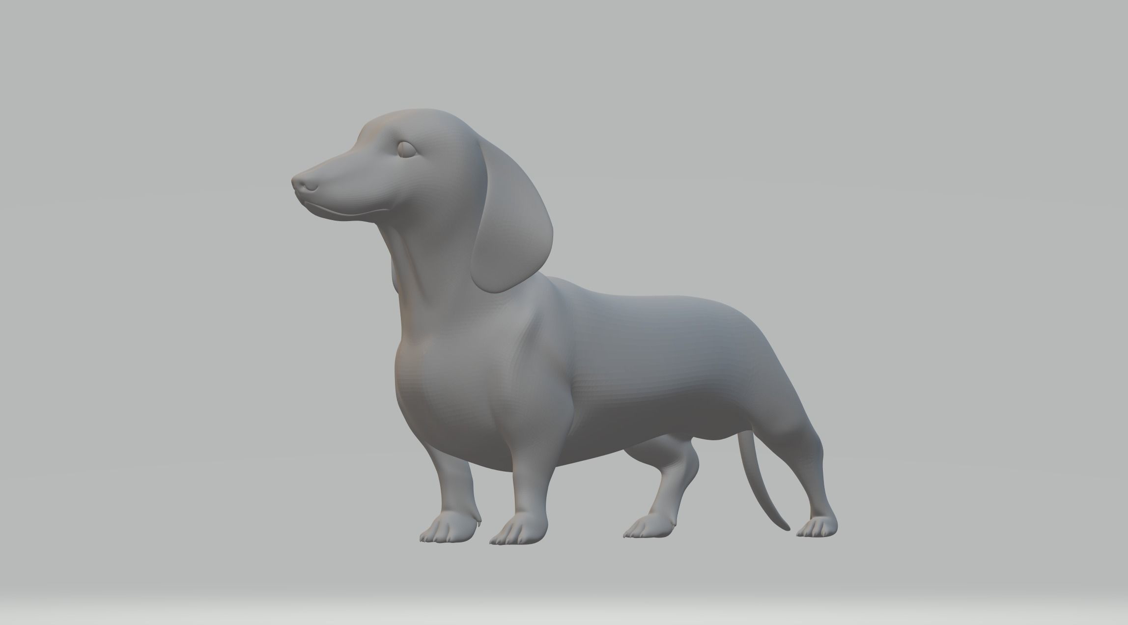 Dachshund Dog 3D print model_1