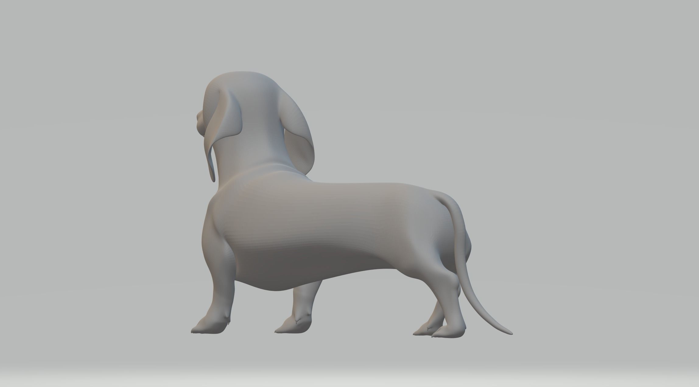 Dachshund Dog 3D print model_2