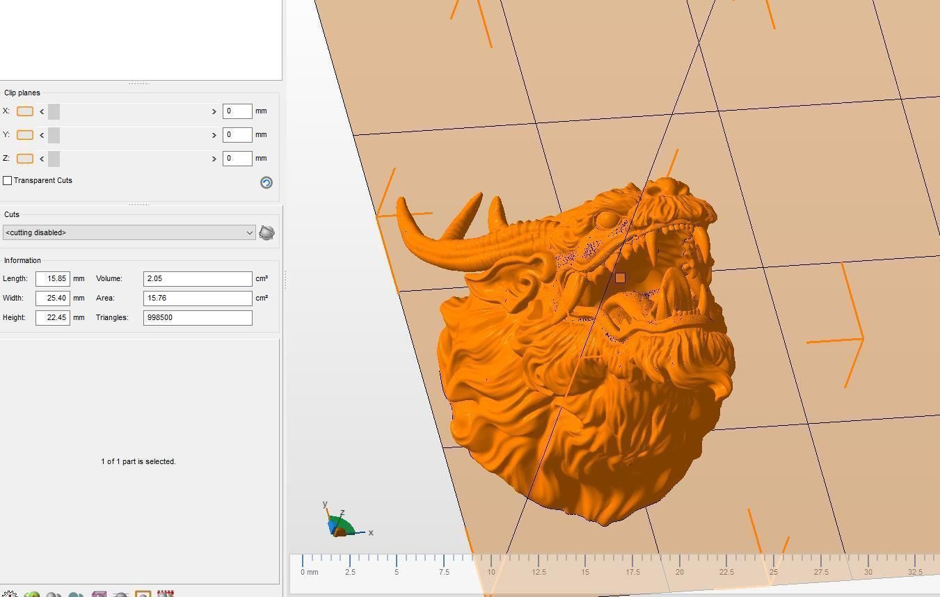 Chinese dragon head 3D print model_21