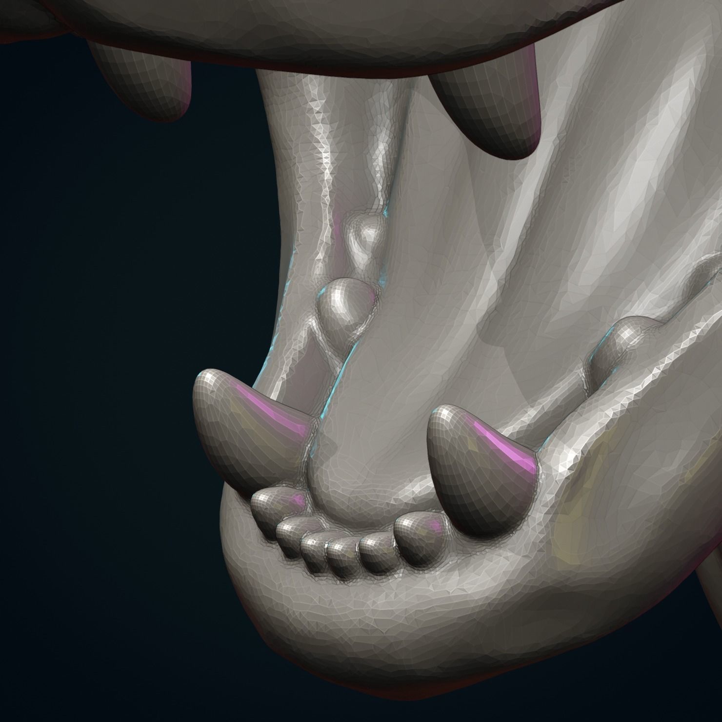 Wolf Head 3D print model_12