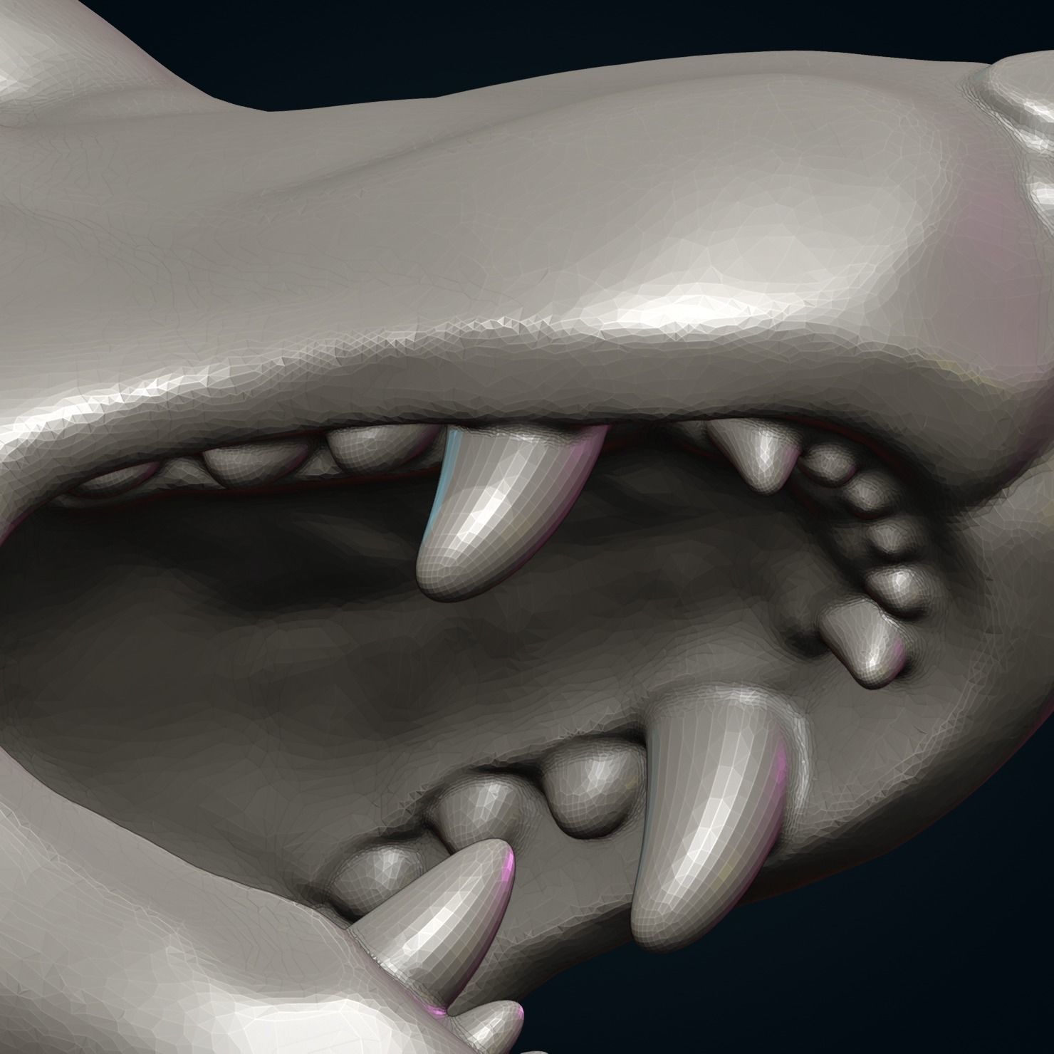 Wolf Head 3D print model_11