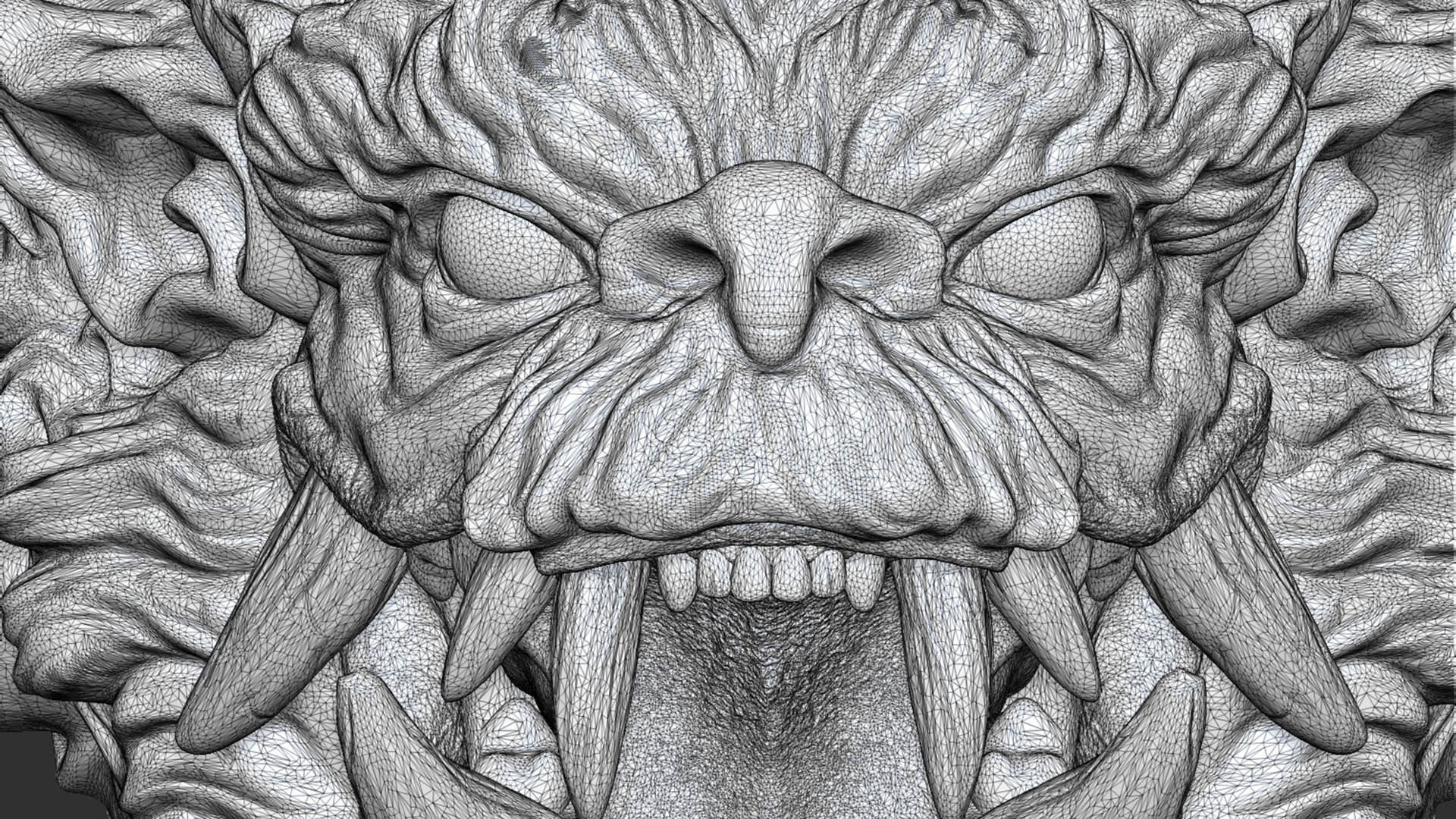Chinese dragon grin 3D print model_17