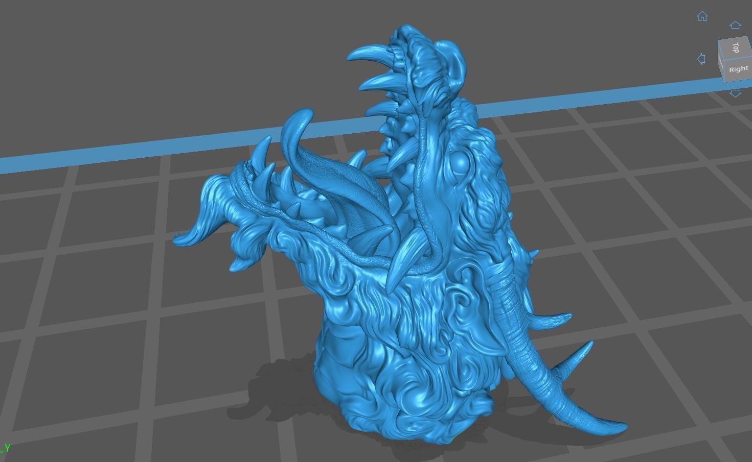 Chinese dragon grin 3D print model_19