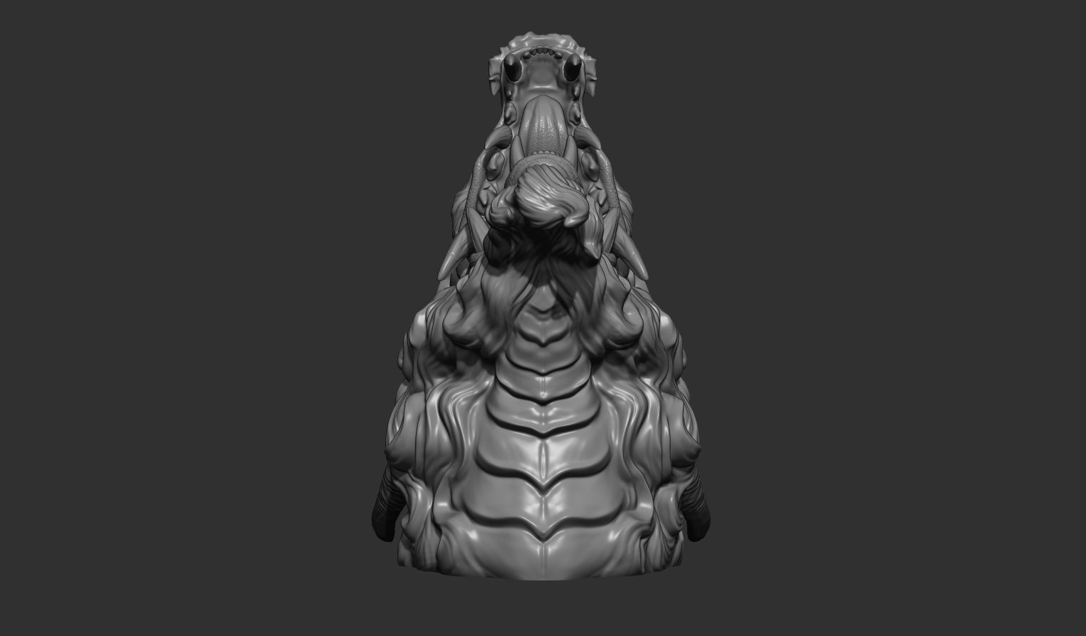 Chinese dragon grin 3D print model_15