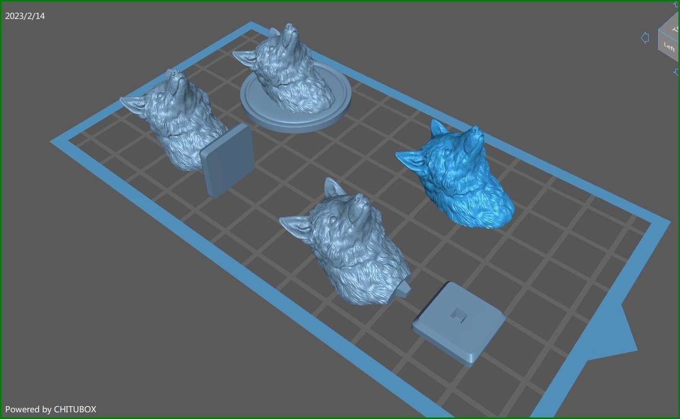 Fox head 3D print model_24