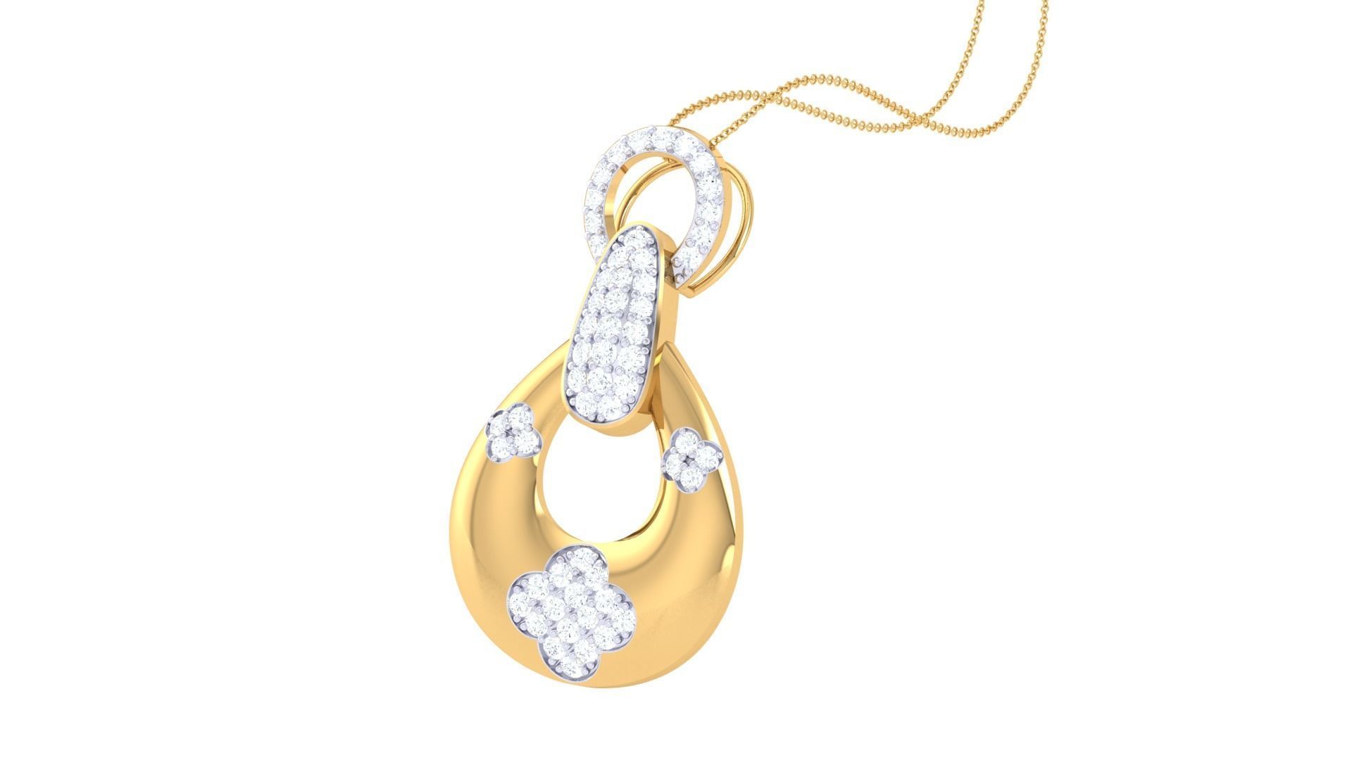Women Pendant 3dm STL OBJ FBX Renders Details 3D print model_2