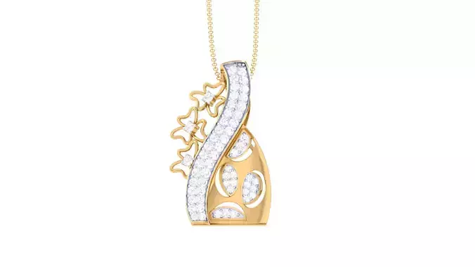 Women Pendant 3dm STL OBJ FBX Renders Details
