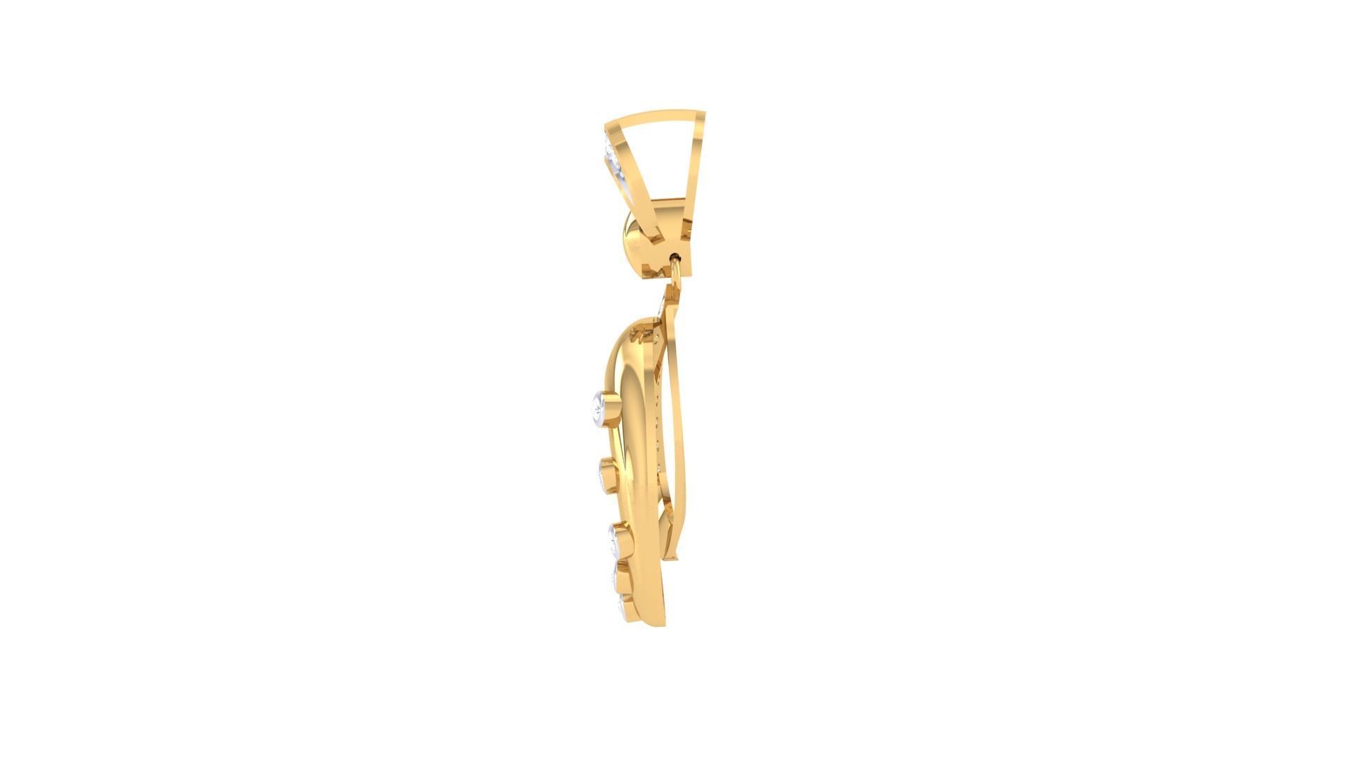 Women Pendant 3dm STL OBJ FBX Renders Details 3D print model_4