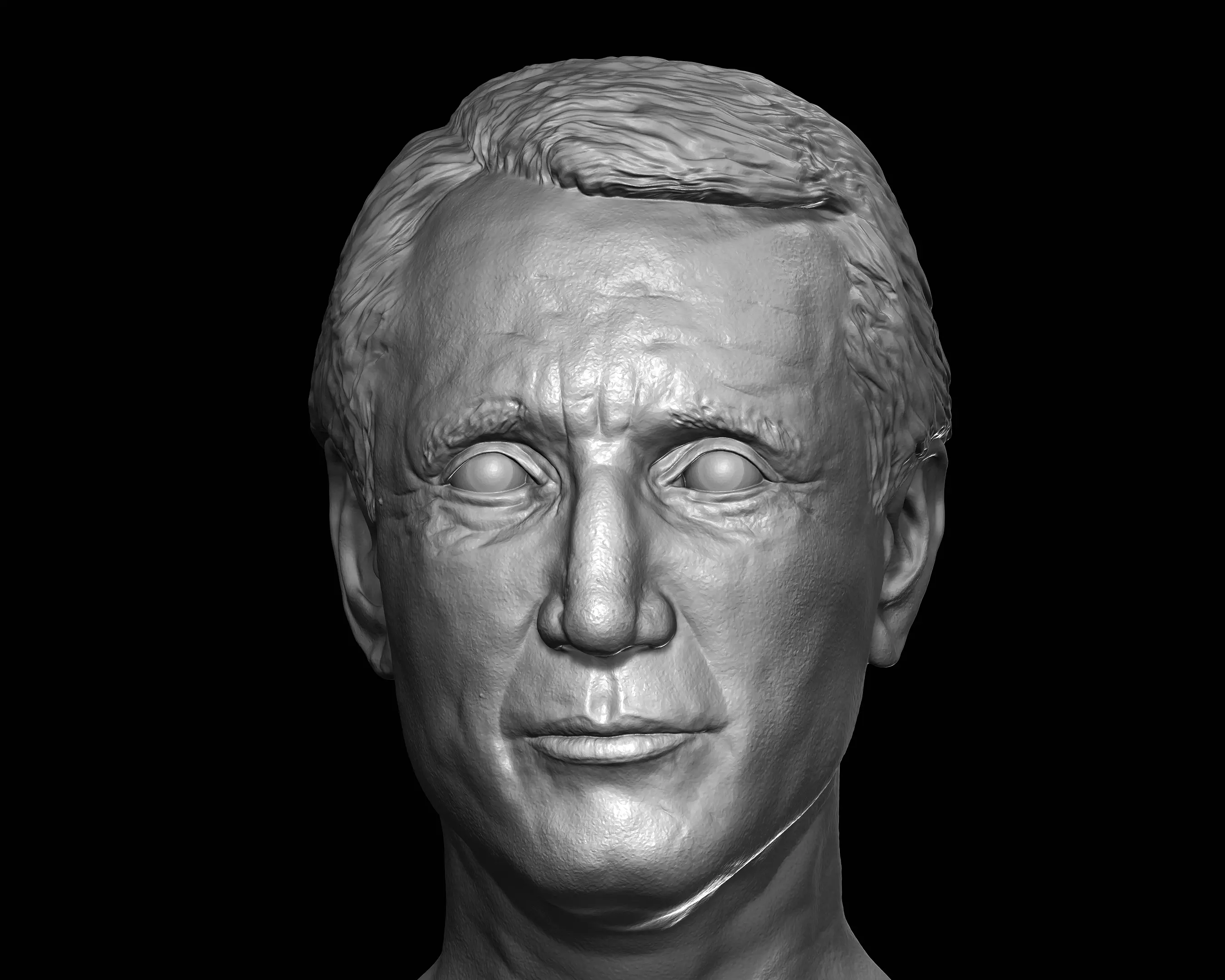 Chief Brody heads for action figures UPDATED for Sixth scale 3D print model_2