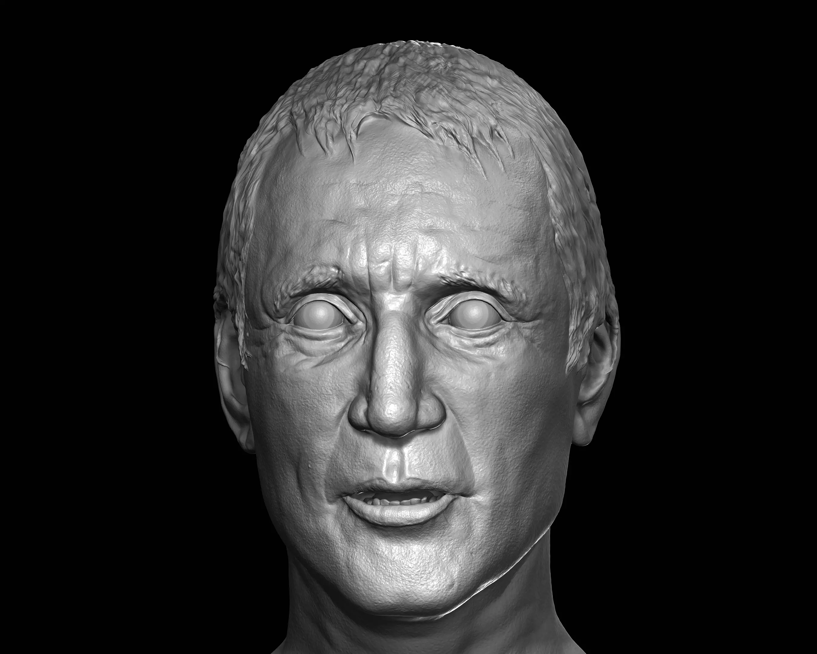 Chief Brody heads for action figures UPDATED for Sixth scale 3D print model_4