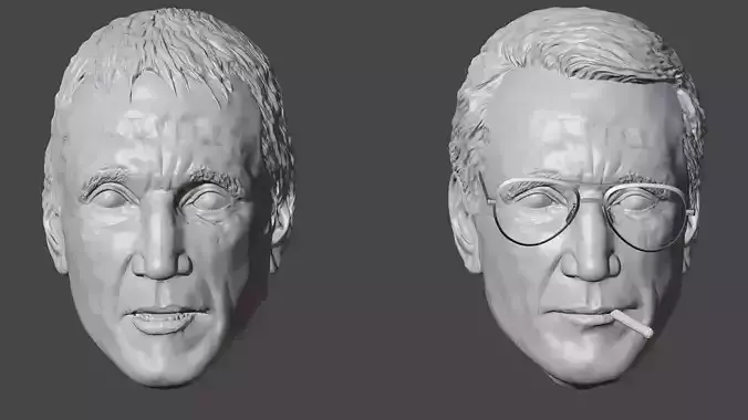 Chief Brody heads for action figures 3D print model