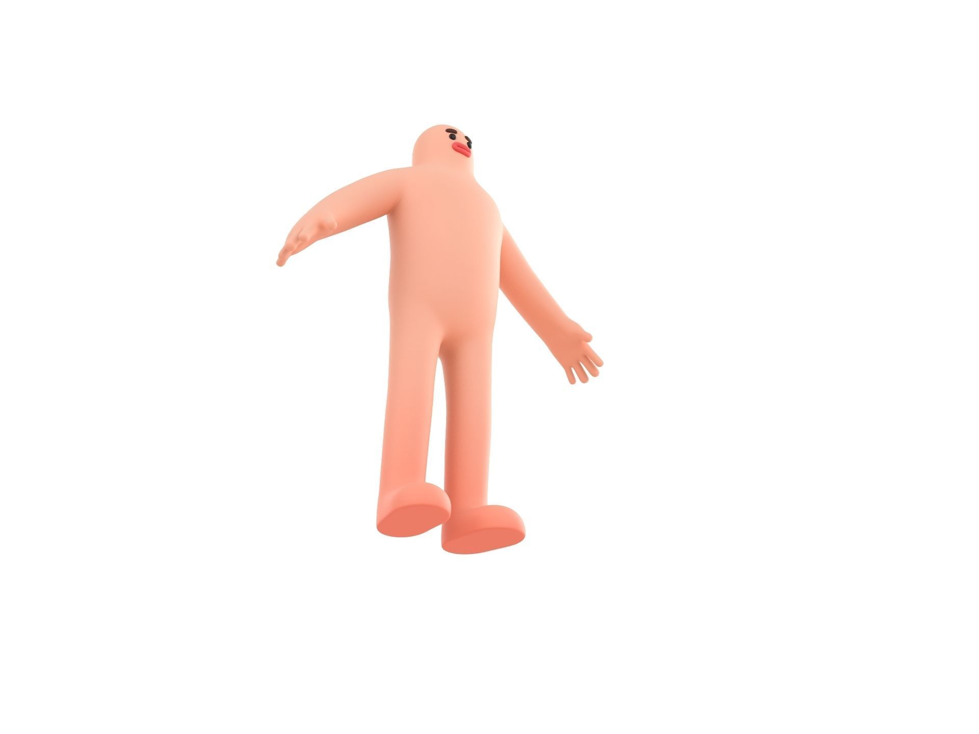 Character219 Cartoon Man 3D model_2