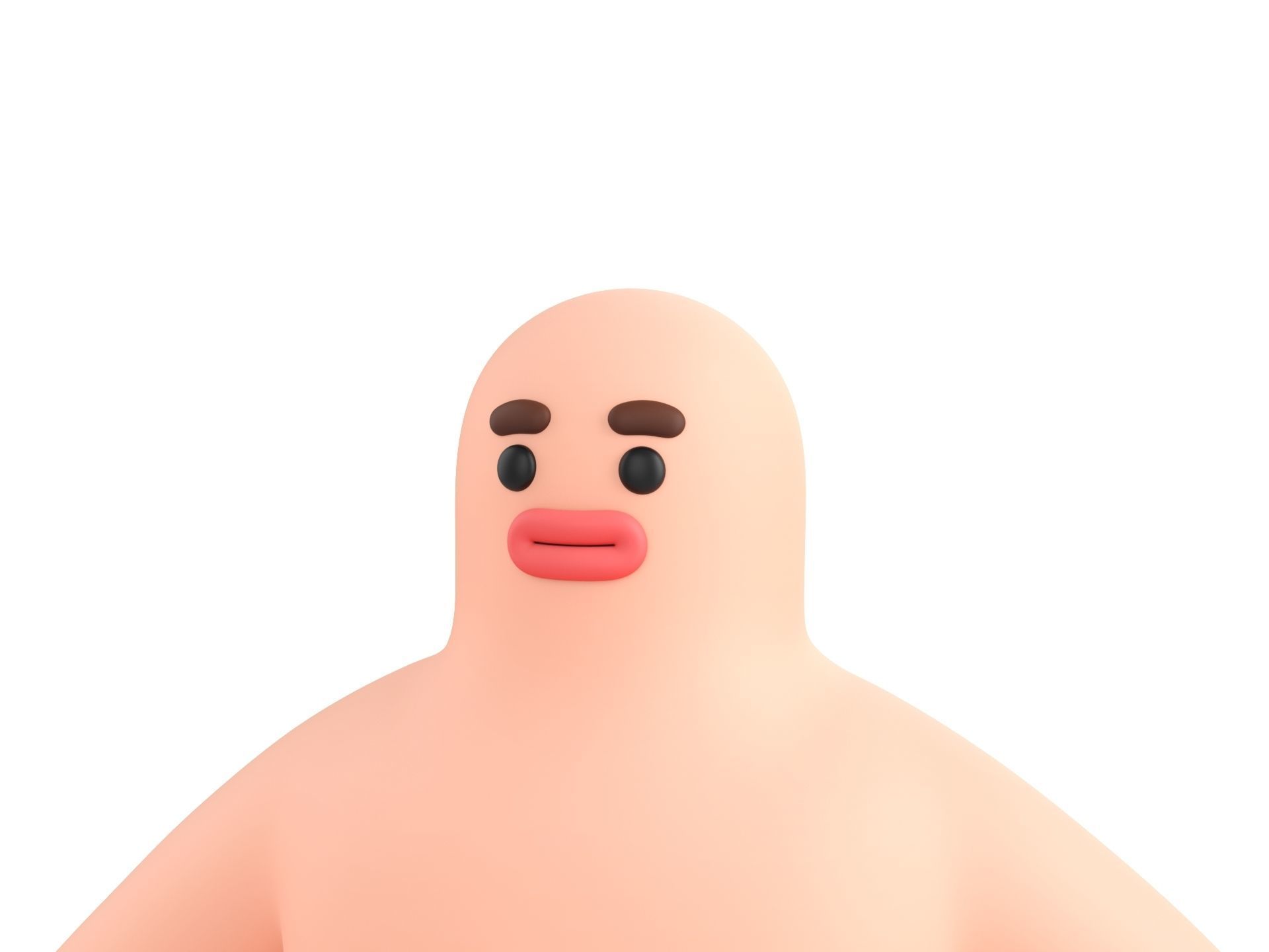 Character219 Cartoon Man 3D model_9