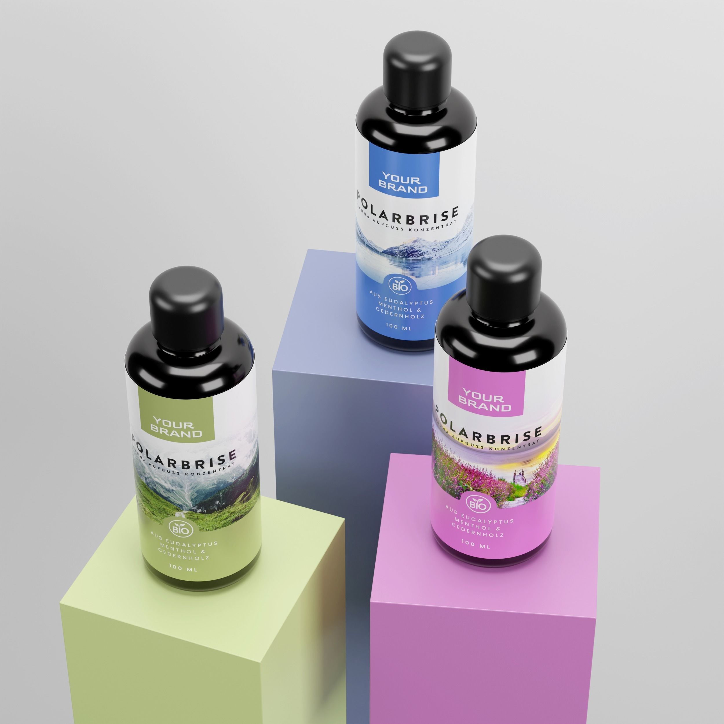 Black Bottle Essential Oil 3D model_1