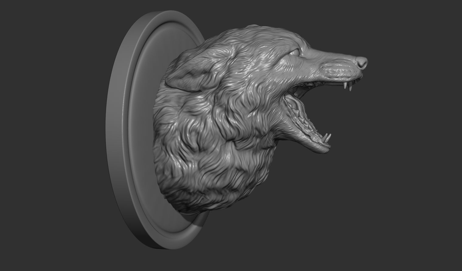Fox grin head 3D print model_10