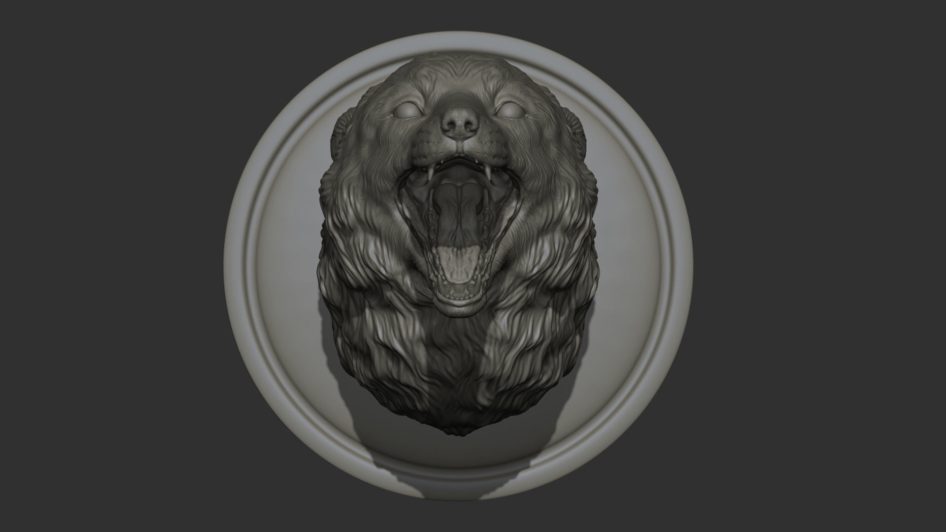 Fox grin head 3D print model_18