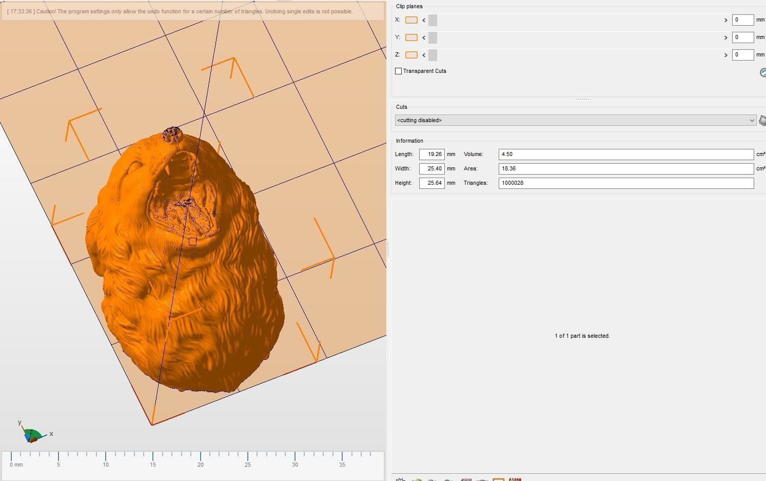 Fox grin head 3D print model_22