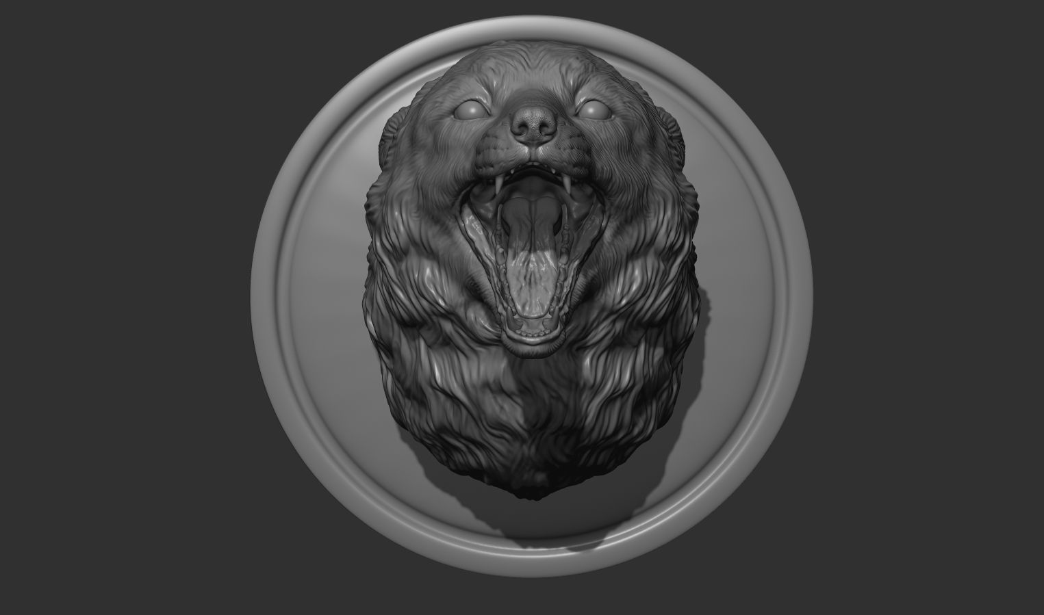 Fox grin head 3D print model_13
