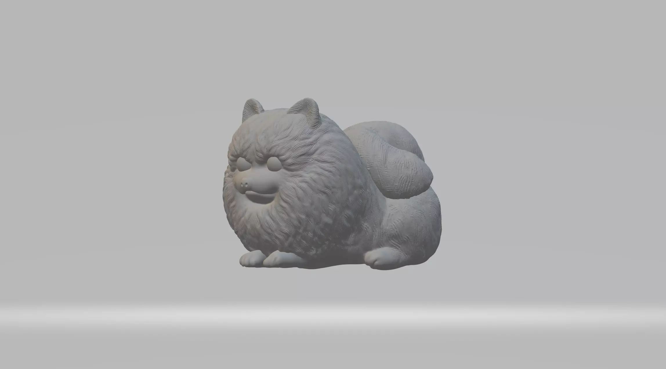 Pomeranian Dog 3D print model
