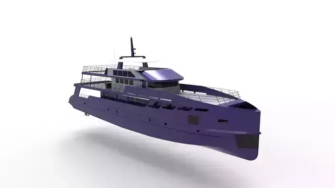 purple yacht