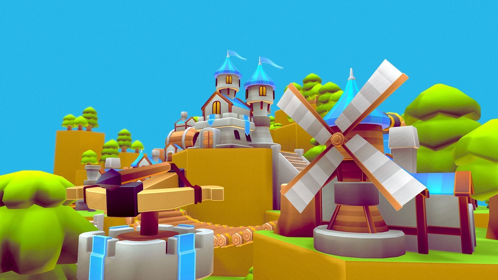 FREE Low Poly Game Assets Free low-poly 3D model_4