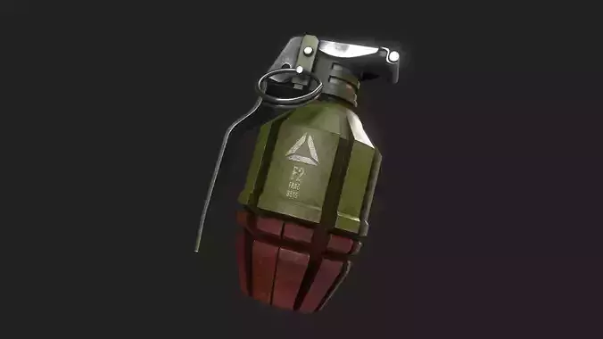 3D Military Asset Grenade Mk2 