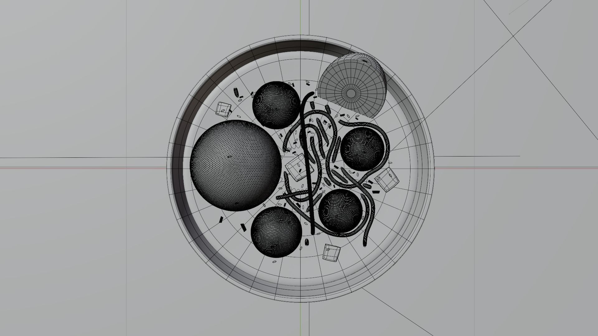 One Serving of Noodle Meatball 3D model_11