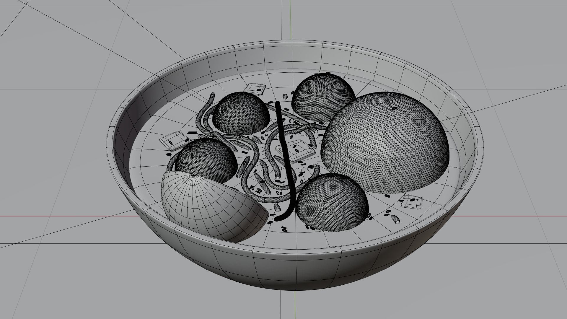 One Serving of Noodle Meatball 3D model_10