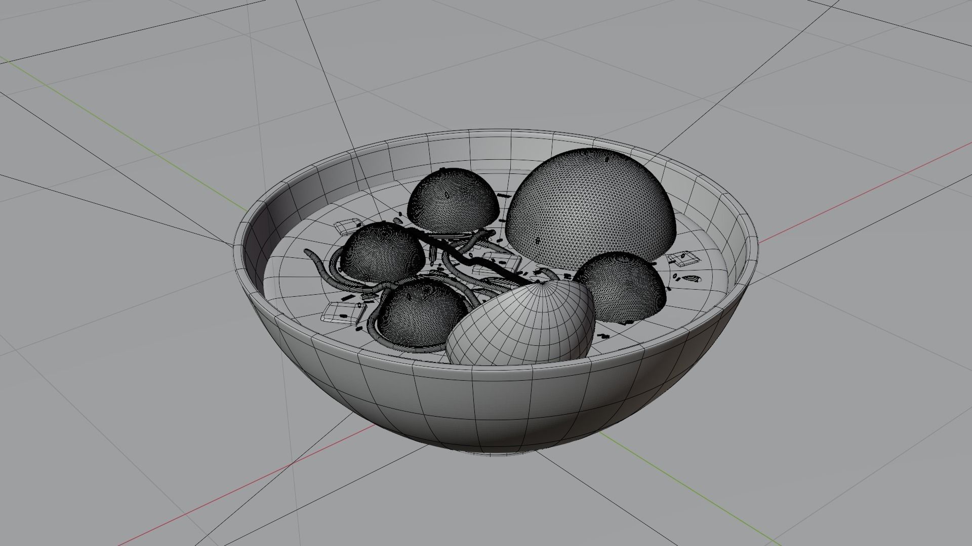 One Serving of Noodle Meatball 3D model_9