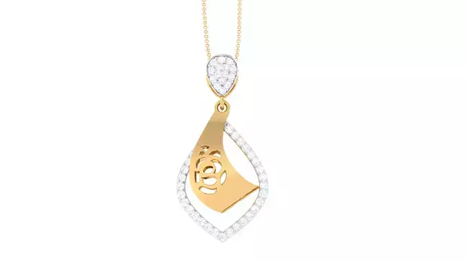 Women Pendant 3dm STL OBJ FBX Renders Details
