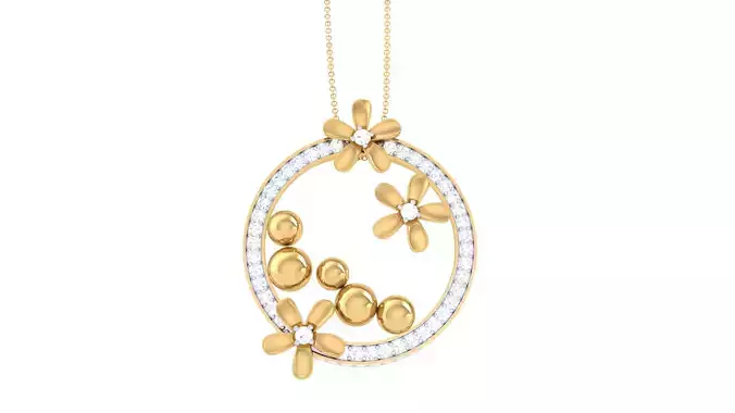 Women Pendant 3dm STL OBJ FBX Renders Details