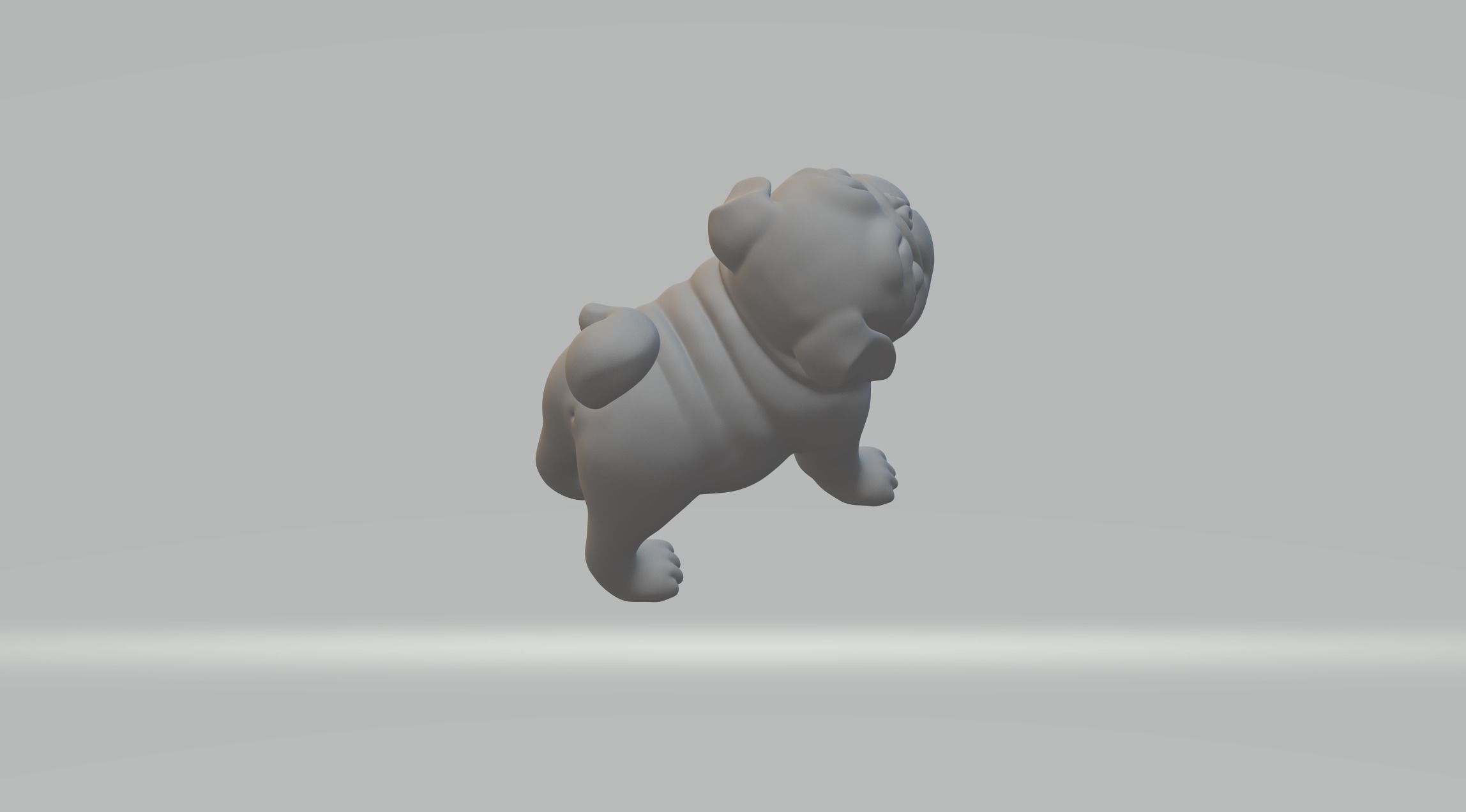 Pug Dog 3D print model_3