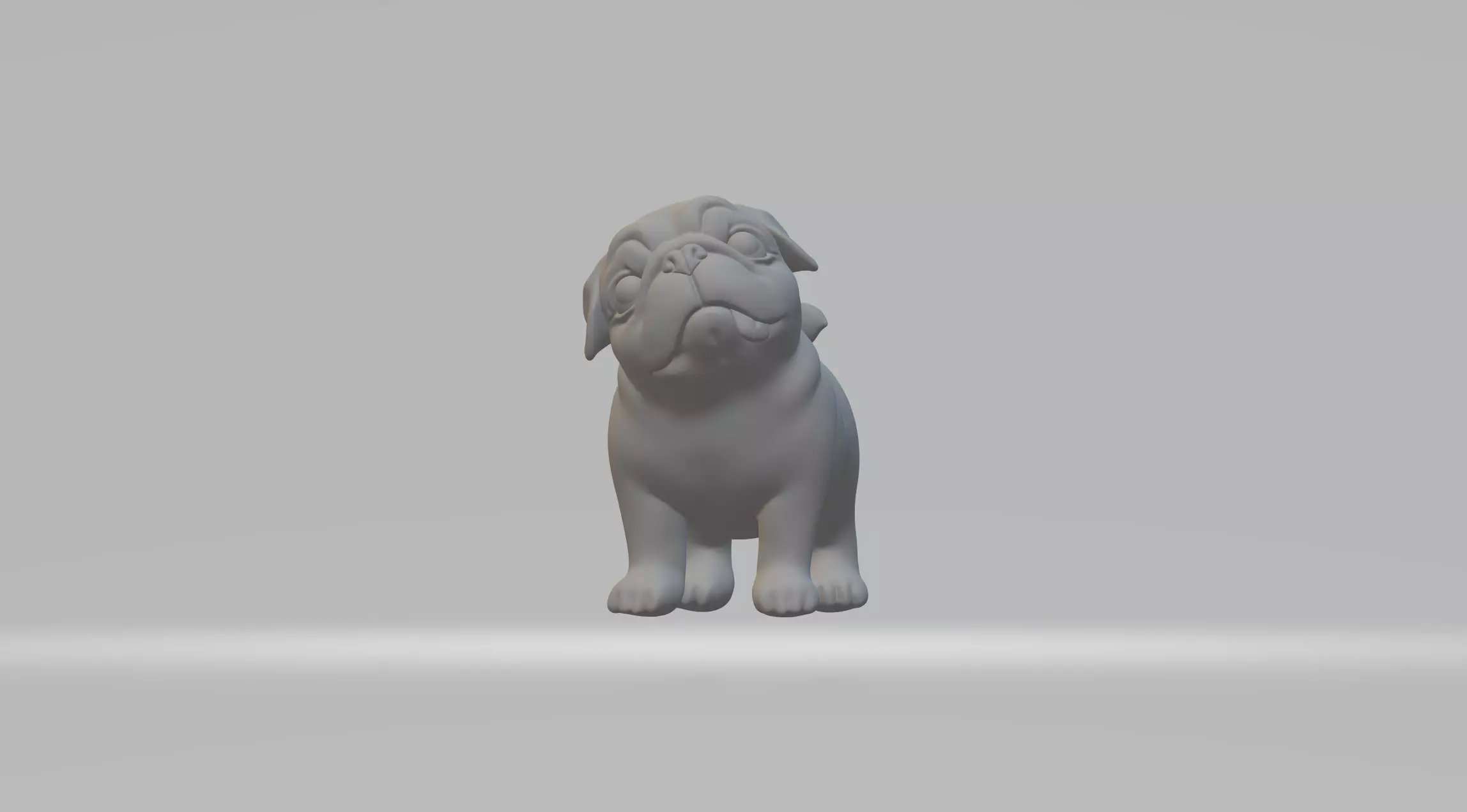 Pug Dog 3D print model_0